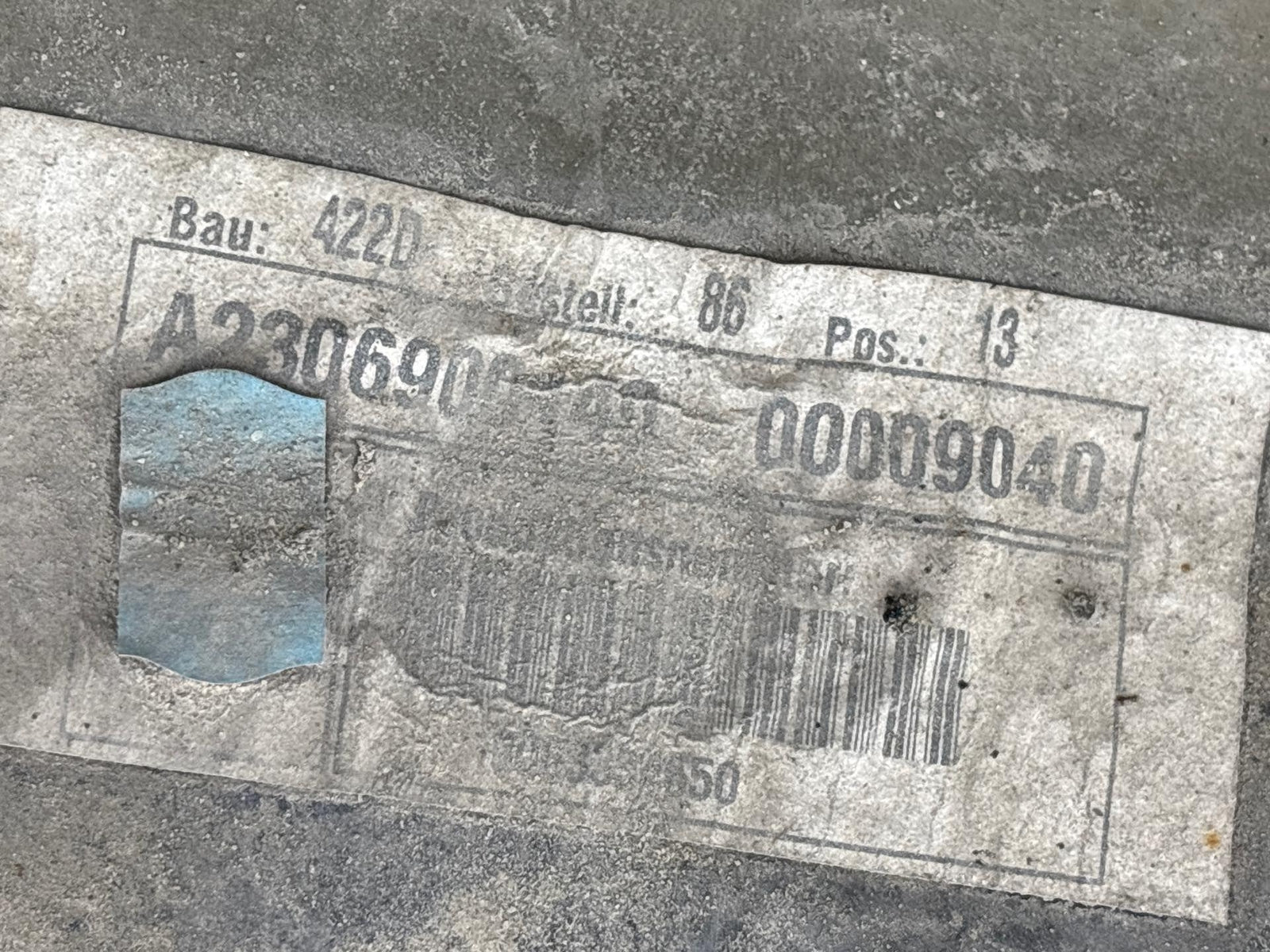 03-12 Mercedes Sl600/550/500 Left Rocker Molding Cover Panel Oem