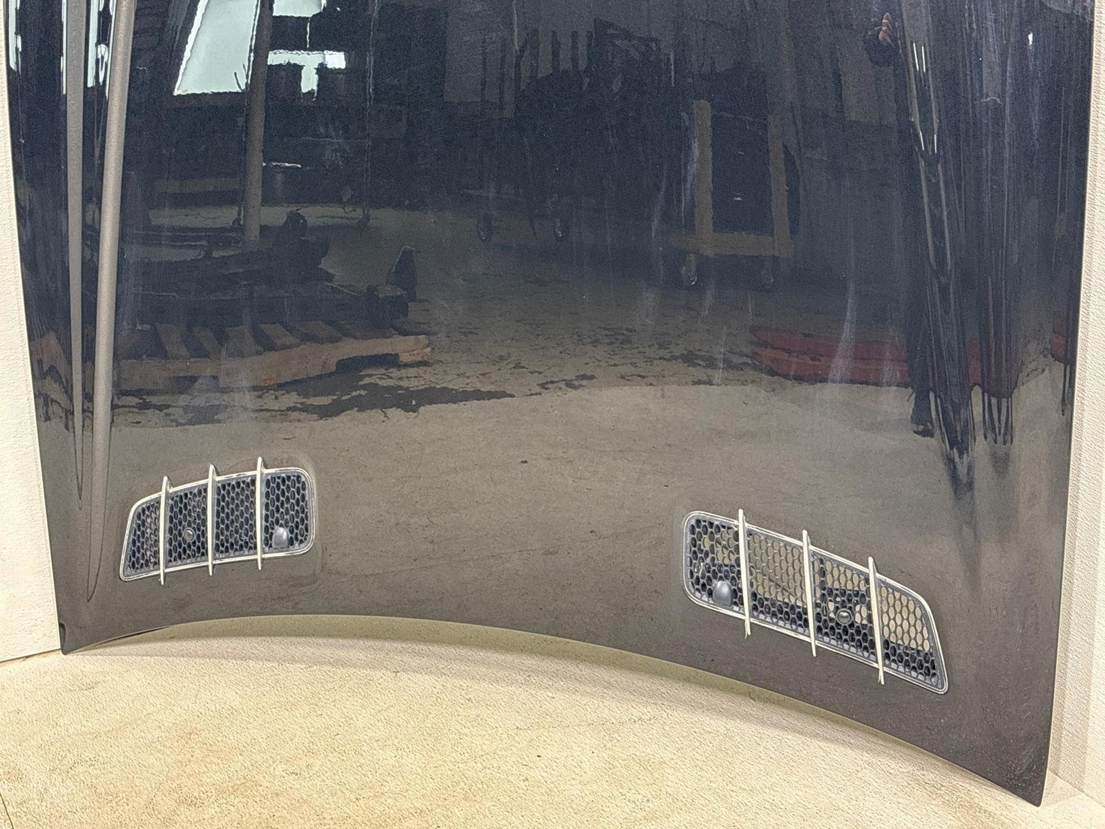 03-05 Mercedes R230 Sl600/500 Sl55/65 Hood Cover Panel Assembly Black Oem