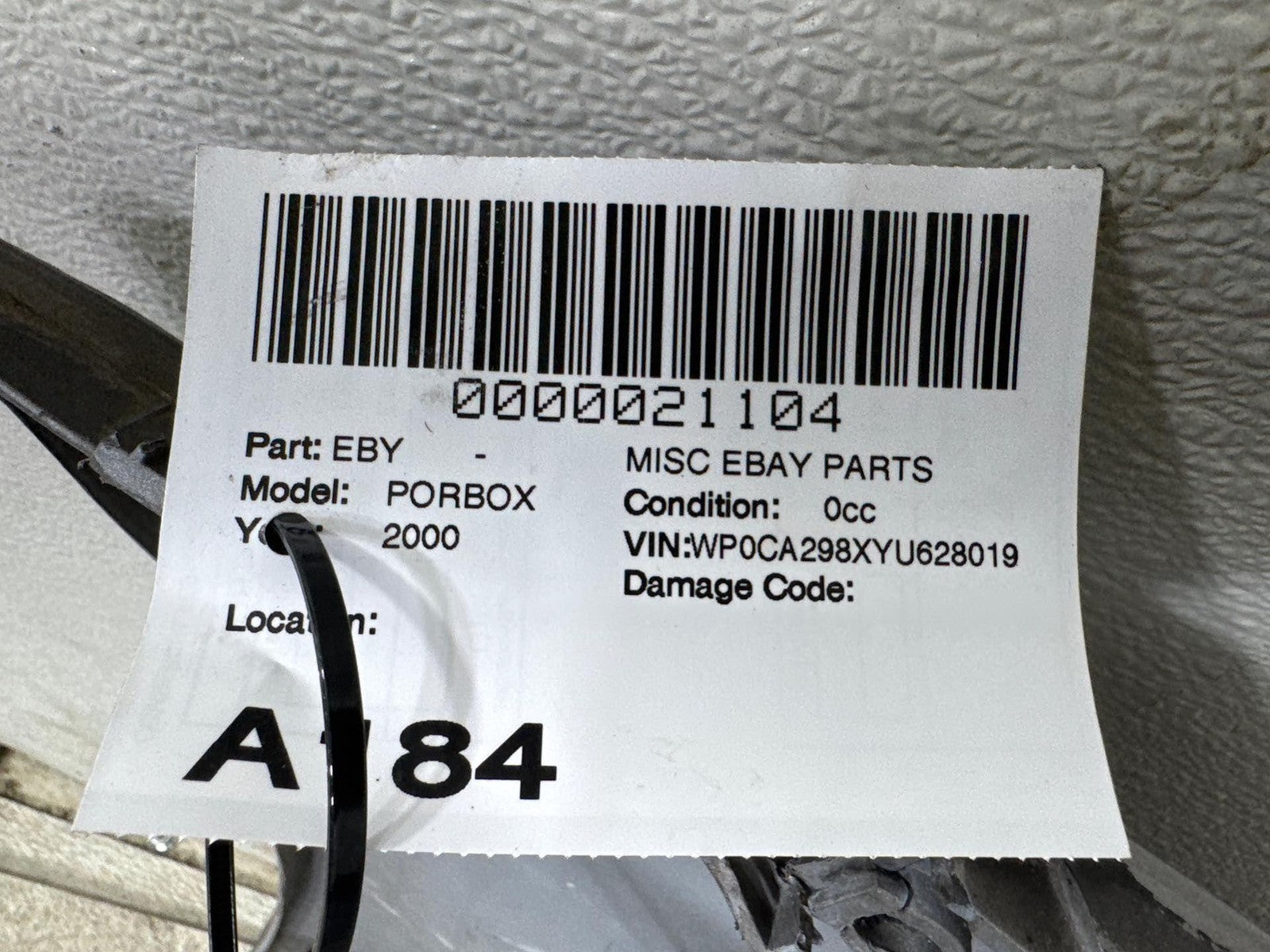 1997 - 2002 Porsche Boxster Front Bumper Cover Panel OEM