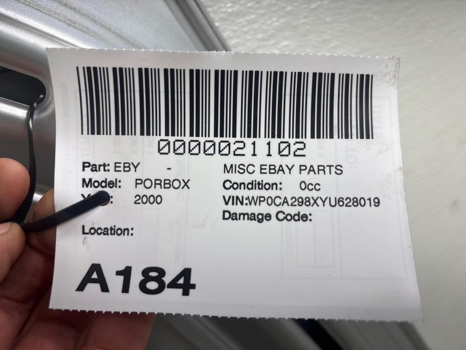 1997-2004 Porsche Boxster Rear Trunk Deck Engine Cover Lid Panel OEM