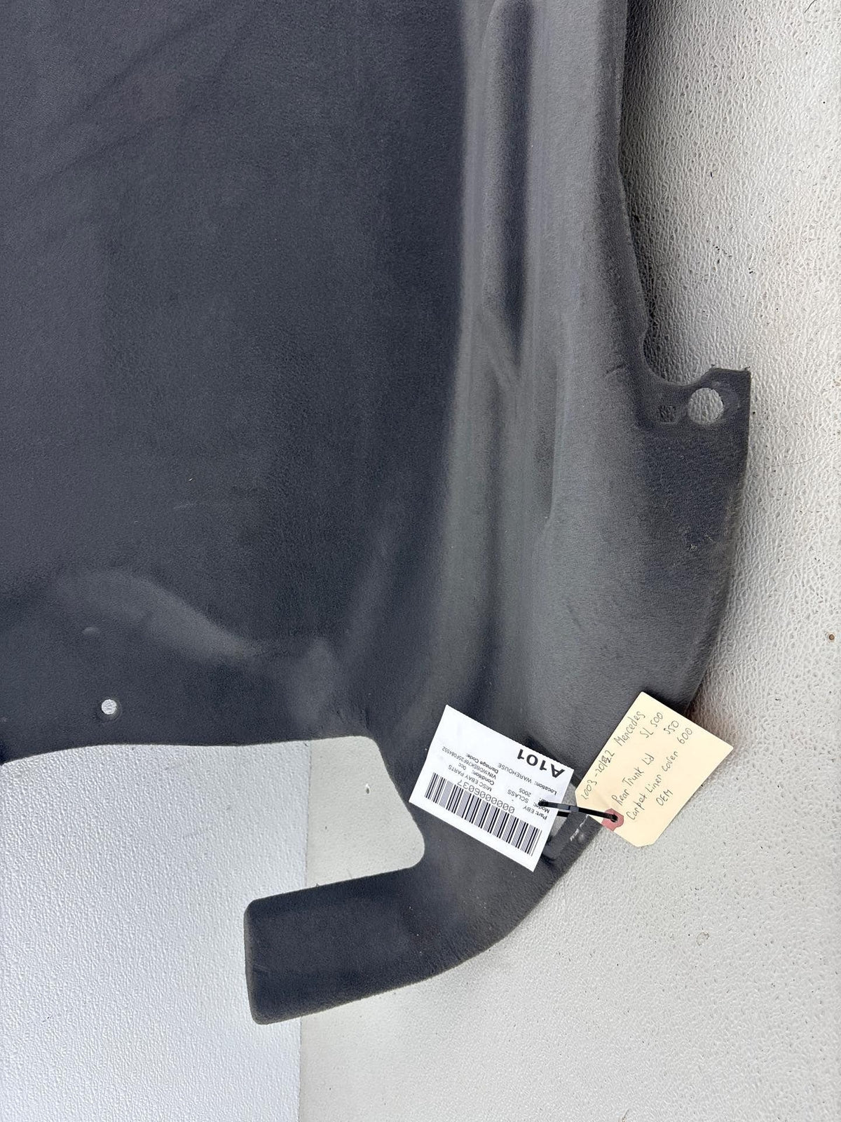 04-12 Mercedes Benz Sl600/500 R230 Rear Carpet Panel Trunk A2306900425 Oem