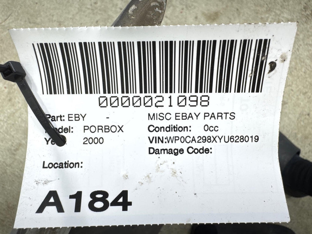 1997-2002 Porsche Boxster Rear Bumper Cover Panel Silver OEM