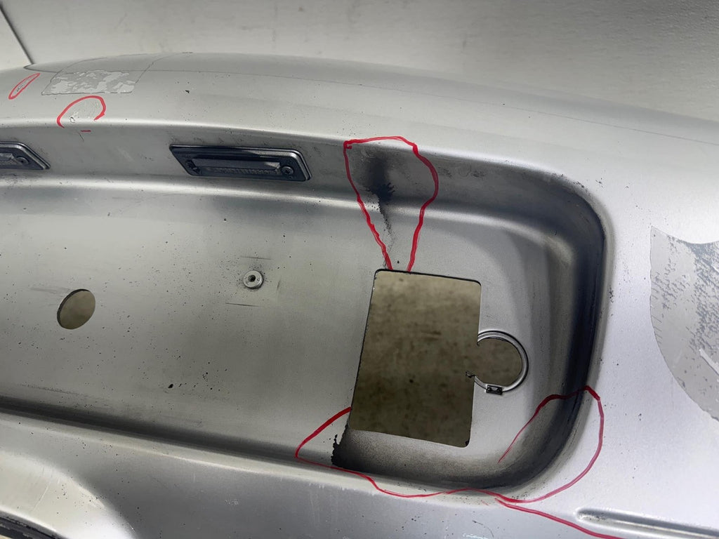 1997-2002 Porsche Boxster Rear Bumper Cover Panel Silver OEM