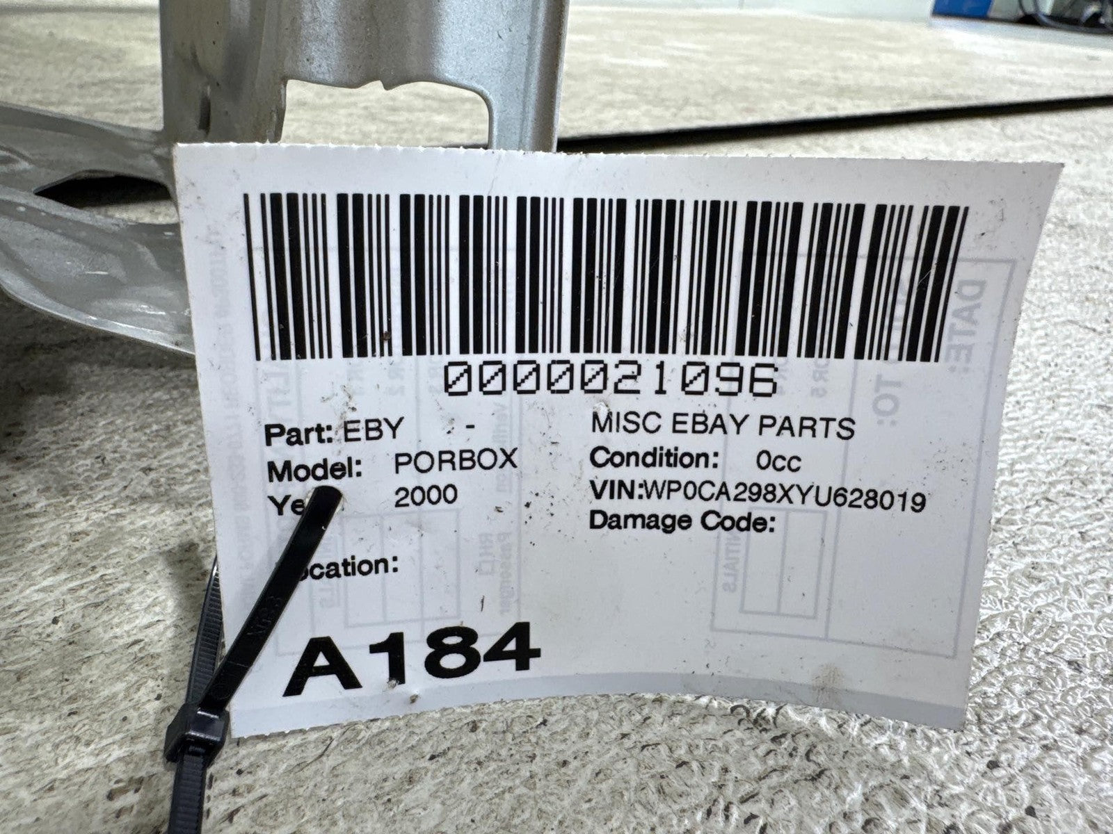 1997-2004 Porsche Boxster 911 Front Left Driver Side Fender Panel OEM