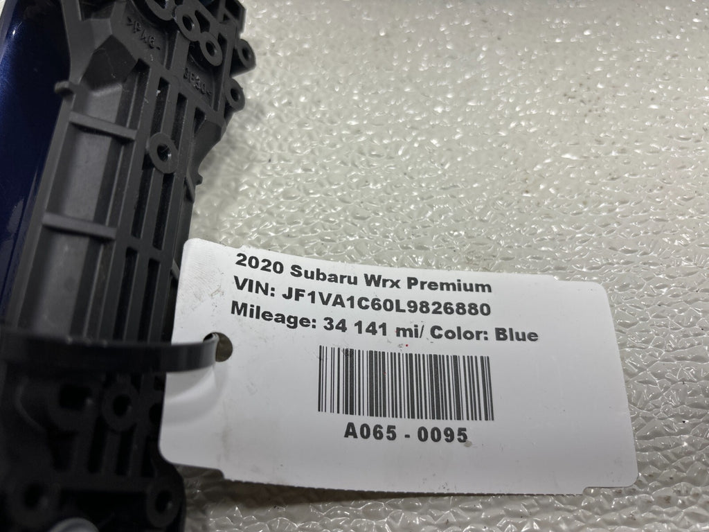 15-21 Subaru Wrx Rear Right Passenger Side Exterior Door Handle Assembly Blue