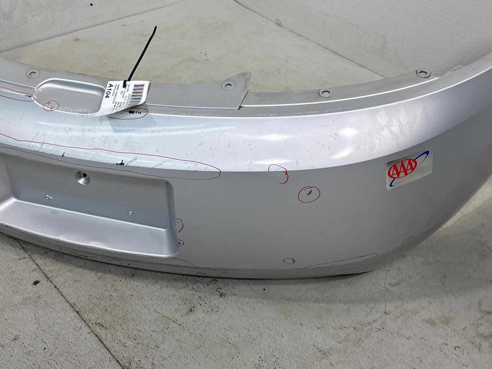 1999-2002 Mercury Cougar Rear Bumper Cover Assembly Silver Oem
