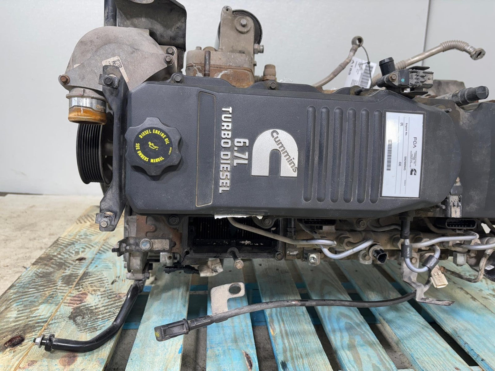 19-20 Dodge Ram Pickup 3500 Engine 6.7L (Vin L 8Th Digit Diesel) Assembly OEM