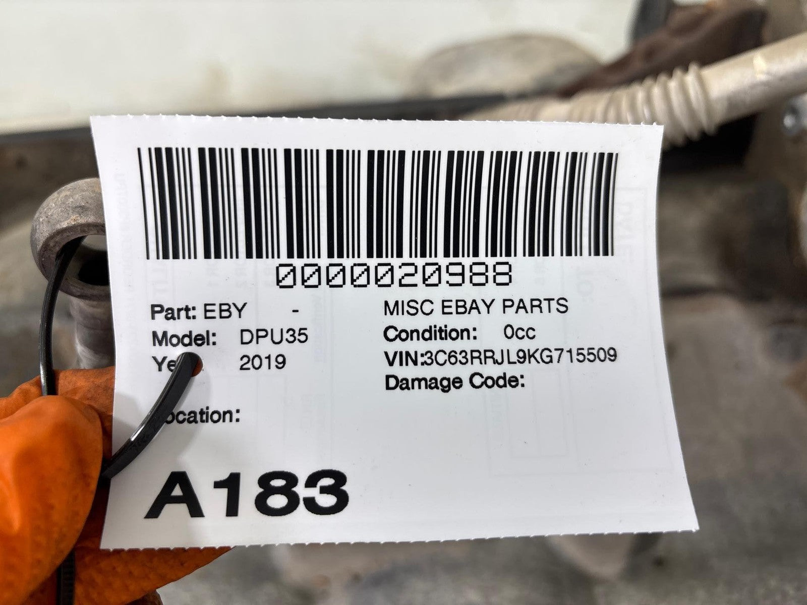 19-20 Dodge Ram Pickup 3500 Engine 6.7L (Vin L 8Th Digit Diesel) Assembly OEM