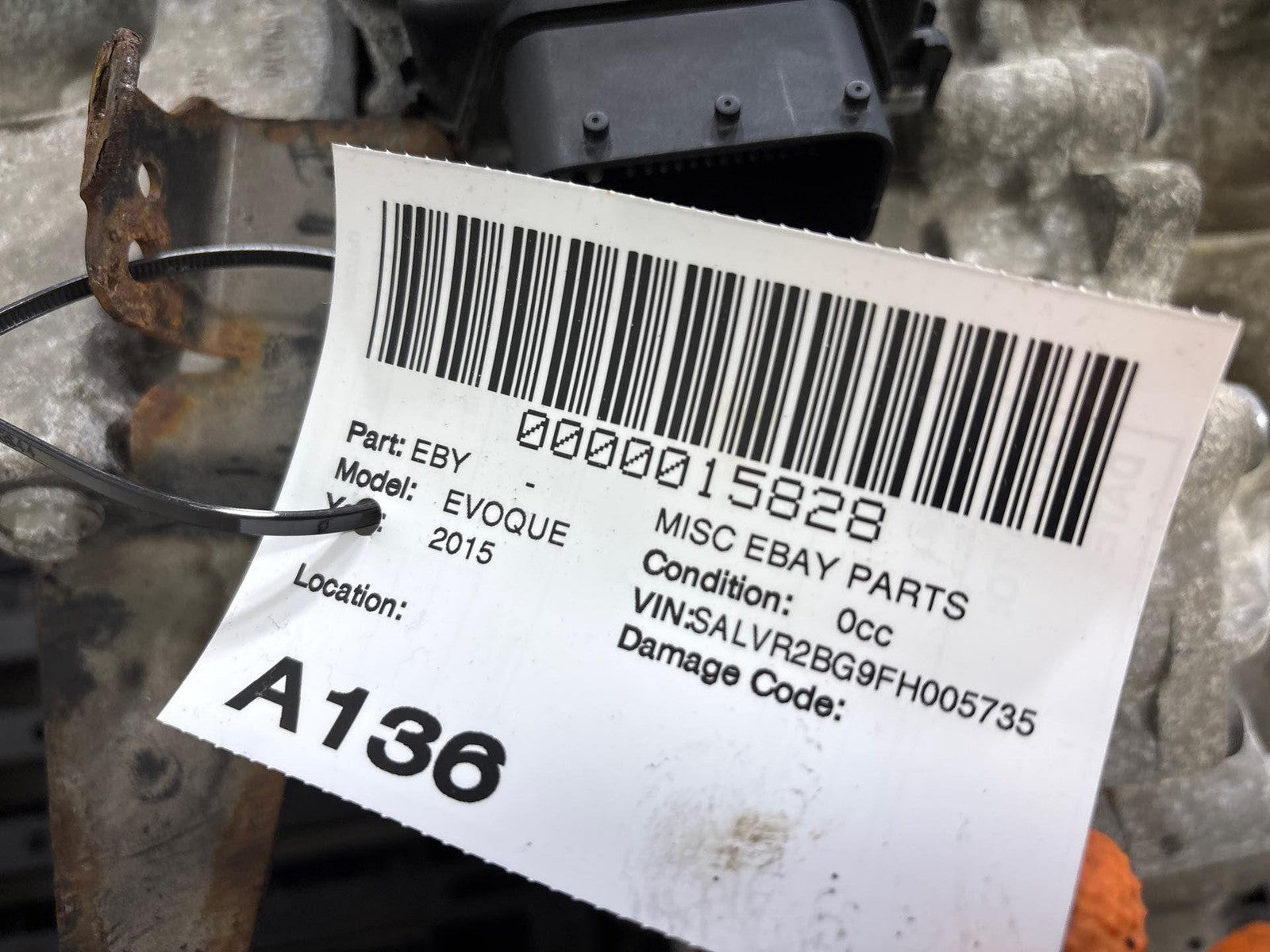 14-15 Range Rover Evoque 2.0L Automatic Transmission Assembly