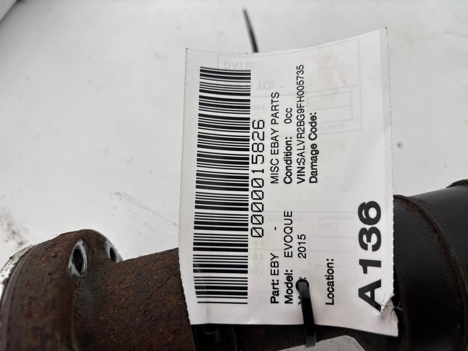 14-15 Range Rover Evoque L538 Rear Drive Shaft Driveshaft Propeller Oem