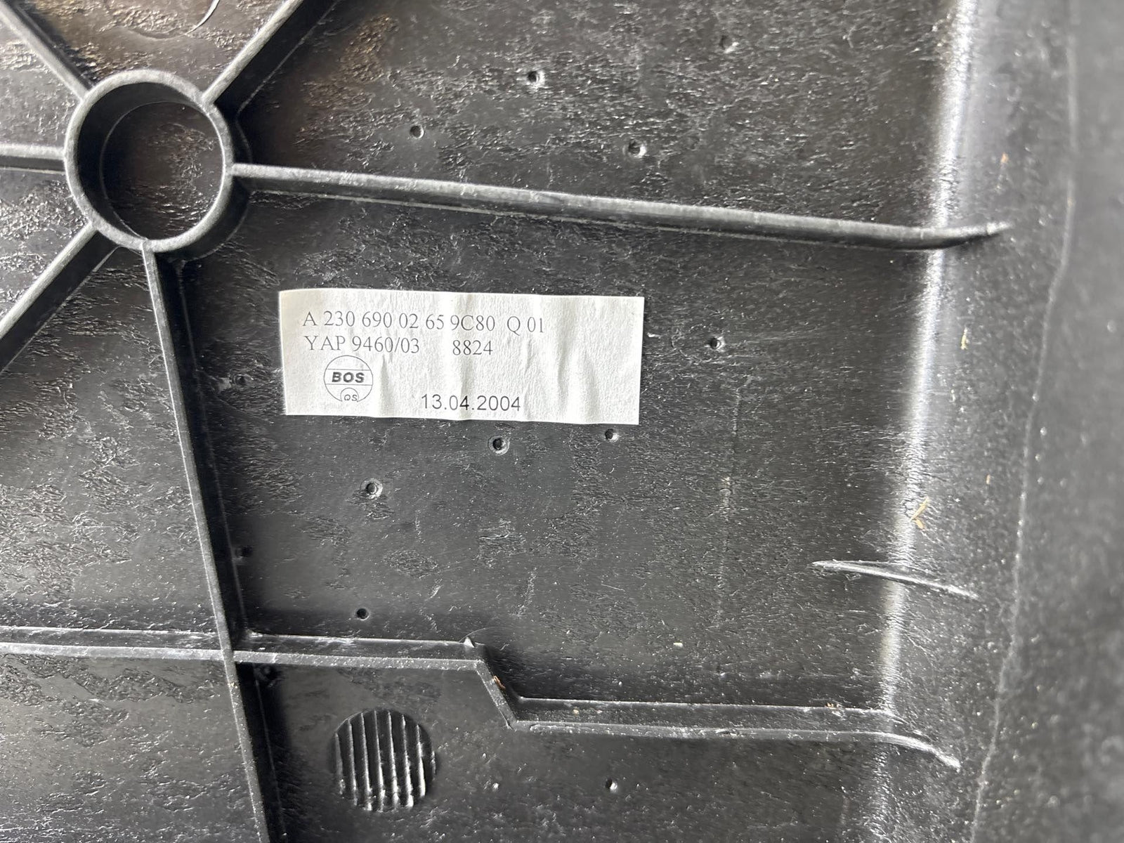 03-06 Mercedes Sl600 Trunk Interior Rear Cargo Luggage Cover Oem