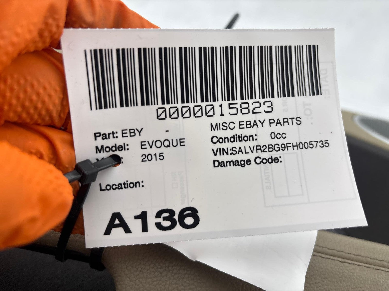 12-19 Range Rover Evoque L538 Front Left Driver Side Door Panel Oem