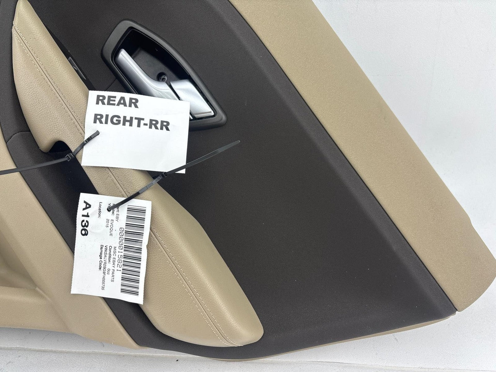 12-19 Land Rover Range Rover Evoque Right Rear Door Cover Panel