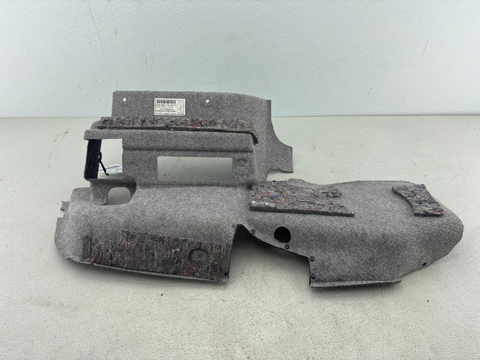 03-06 Mercedes Sl600 Rear Left Driver Side Trunk Carpet Liner Trim Oem