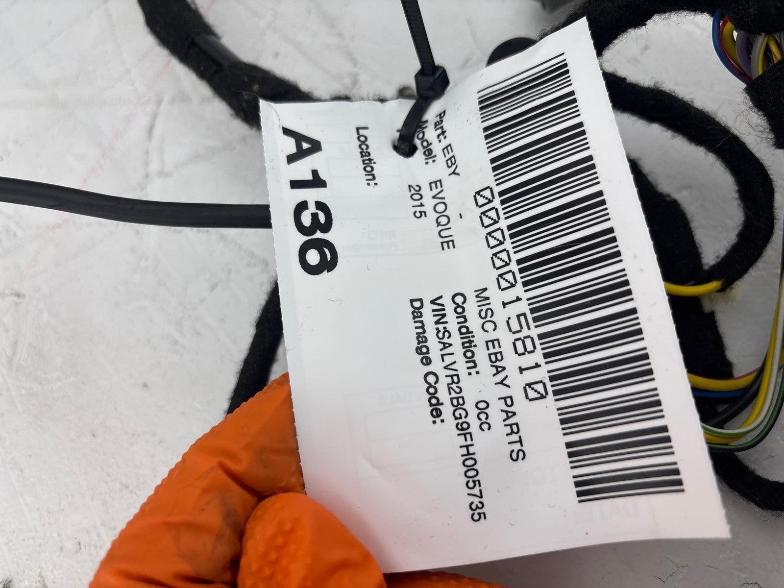 12-15 Lr Range Rover Evoque Front Driver Side Upper Seat Bottom Cushion