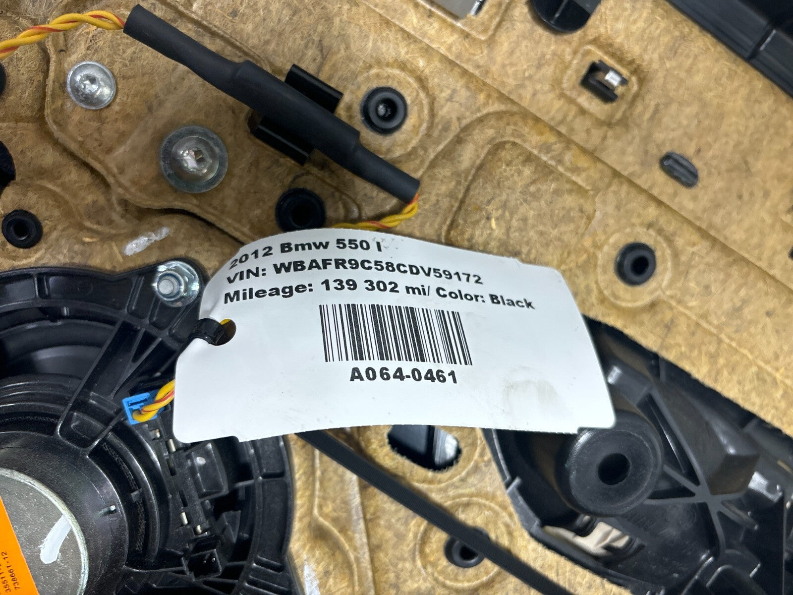 11-16 Bmw 5 Series 528I 550I Rear Left Driver Side Interior Door Trim Panel Oem