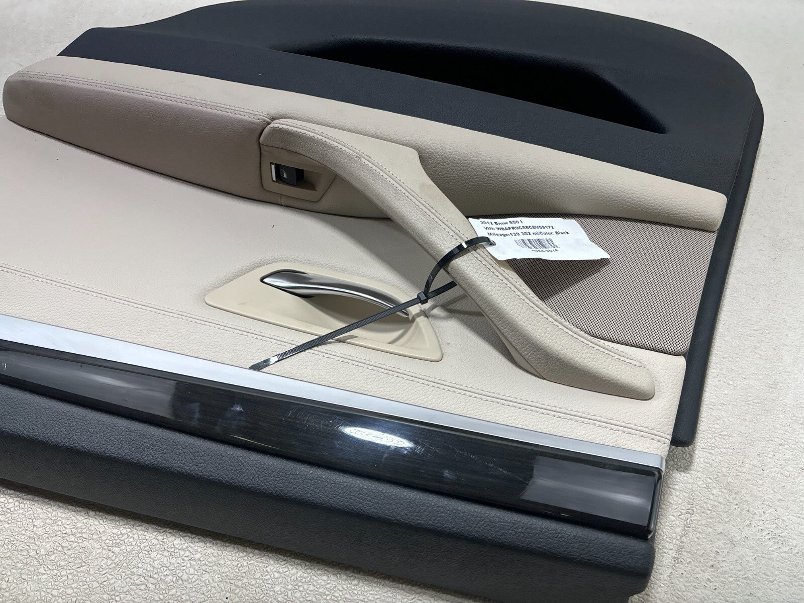 11-16 Bmw 5 Series 528I 550I Rear Right Passenger Side Interior Door Trim Panel