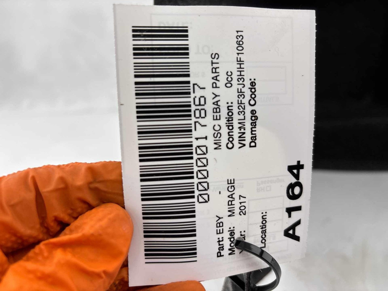 17-24 Mitsubishi Mirage G4 Rear Driver Side Quarter Trunk Panel Trim Oem