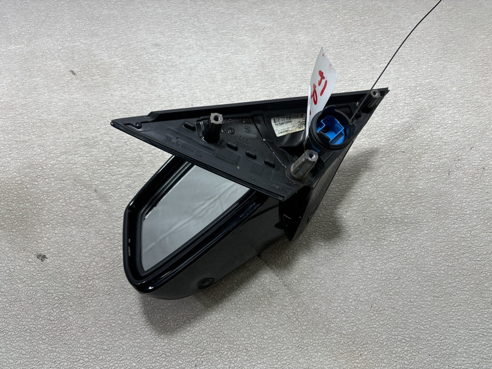 11-16 Bmw 5 Series 528I 550I F10 Left Side View Door Mirror W/ Camera Black Oem