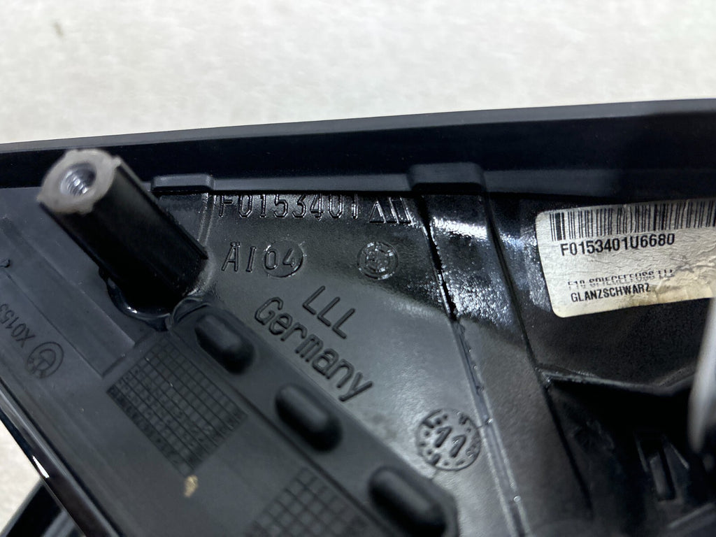 11-16 Bmw 5 Series 528I 550I F10 Left Side View Door Mirror W/ Camera Black Oem