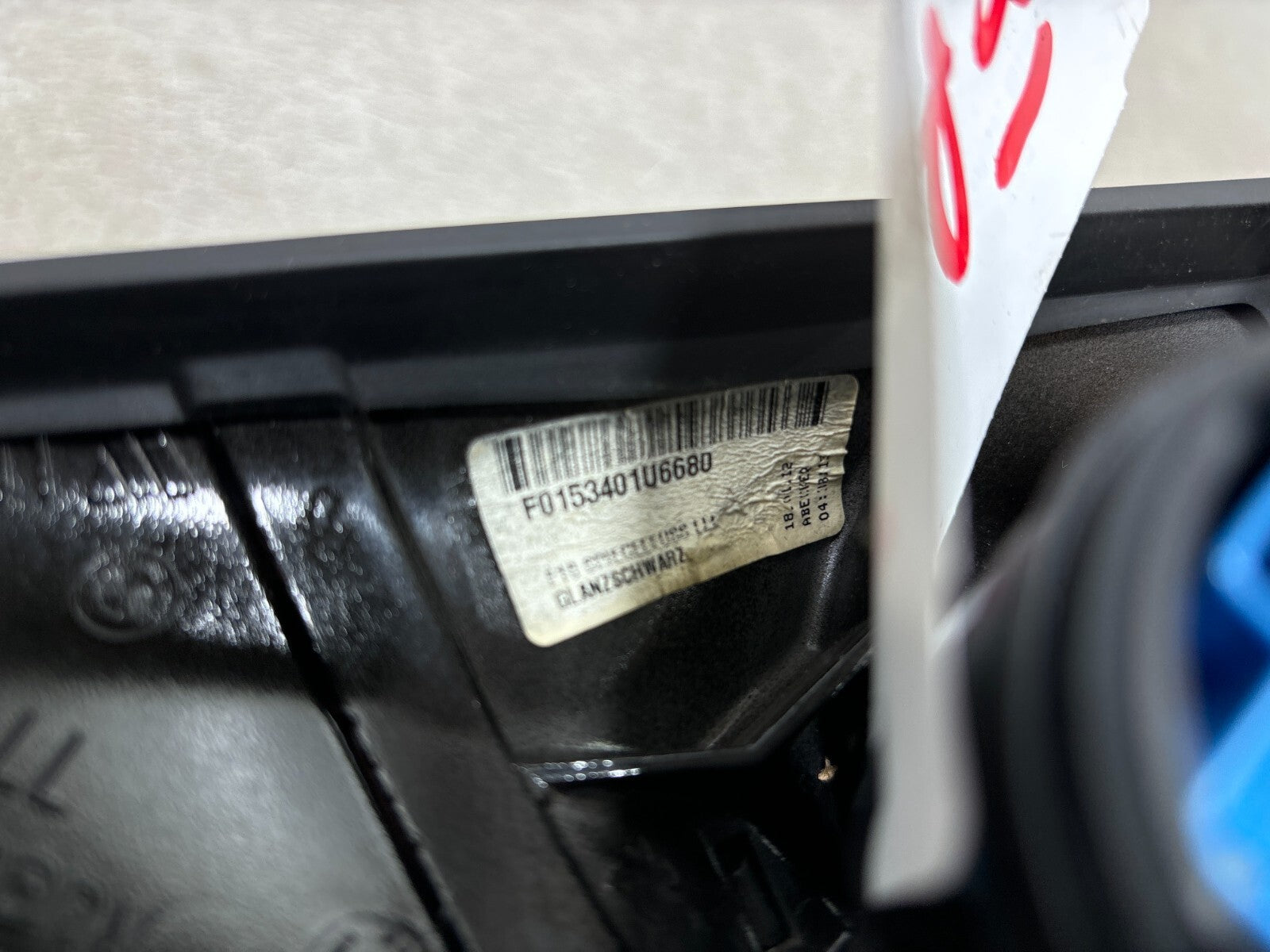 11-16 Bmw 5 Series 528I 550I F10 Left Side View Door Mirror W/ Camera Black Oem