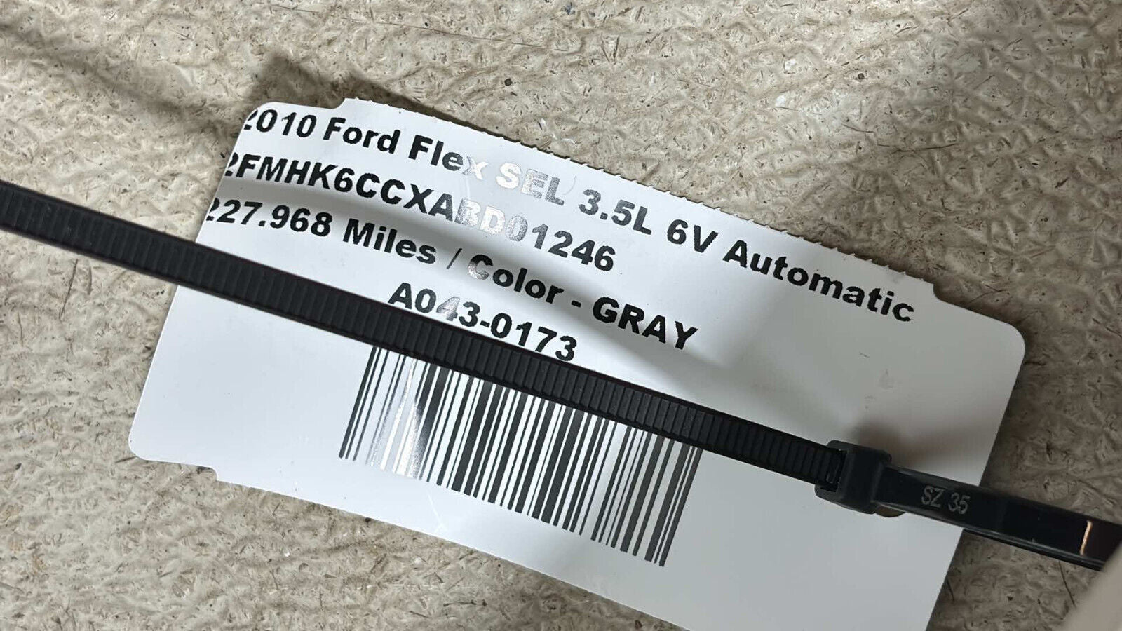 09-11 Ford Flex Front Driver Upper C-Pillar Trim Molding 8A83-7431333-Agw Oem