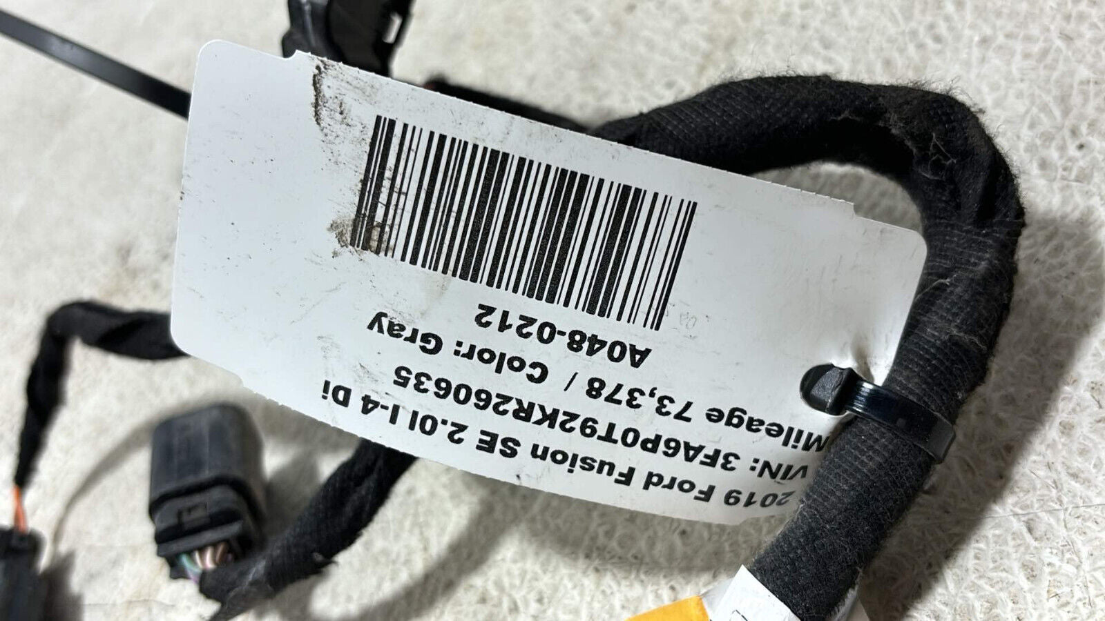 17-19 Ford Fusion Front Center Console Floor Wire Harness Hg9T-14B560-Acg Oem