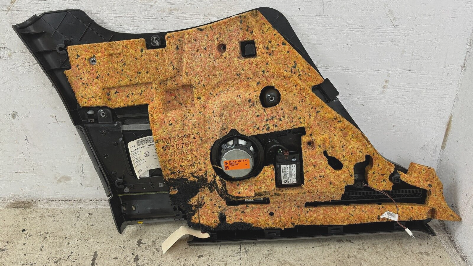 07-13 Bmw E92 335Xi Rear Passenger Right Interior Quarter Panel Gray