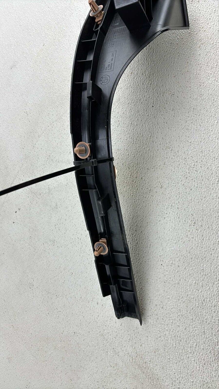 07-13 Bmw E70 X5M Rear Left Driver Side Entrance Door Sill Trim Cover Black Oem