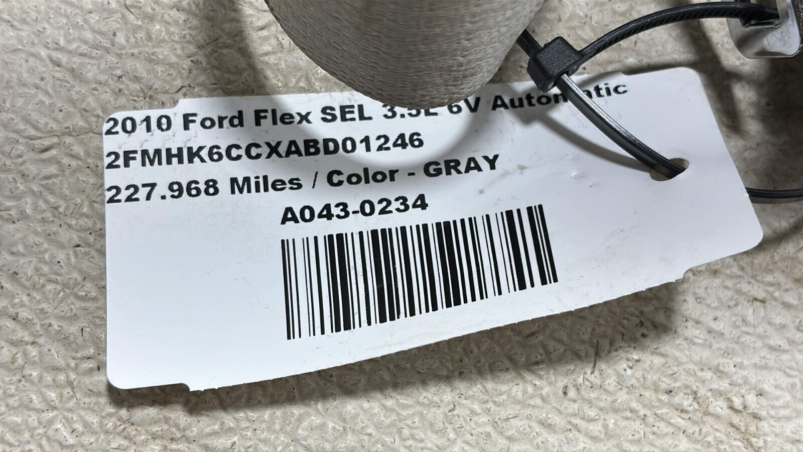 09-11 Ford Flex Rear Left Side 3Rd Row Seat Belt Retractor 8A8Z-74611B69-Ba Oem