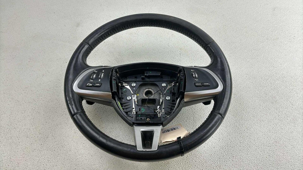 11-15 Jaguar X250 Xf Steering Wheel W/ Paddle Shifters Black Oem