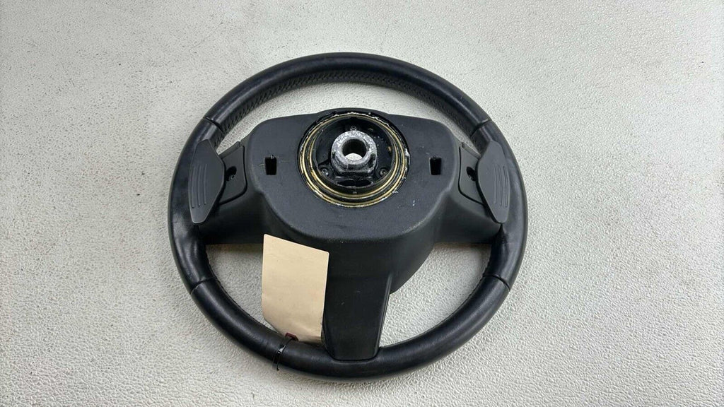 11-15 Jaguar X250 Xf Steering Wheel W/ Paddle Shifters Black Oem
