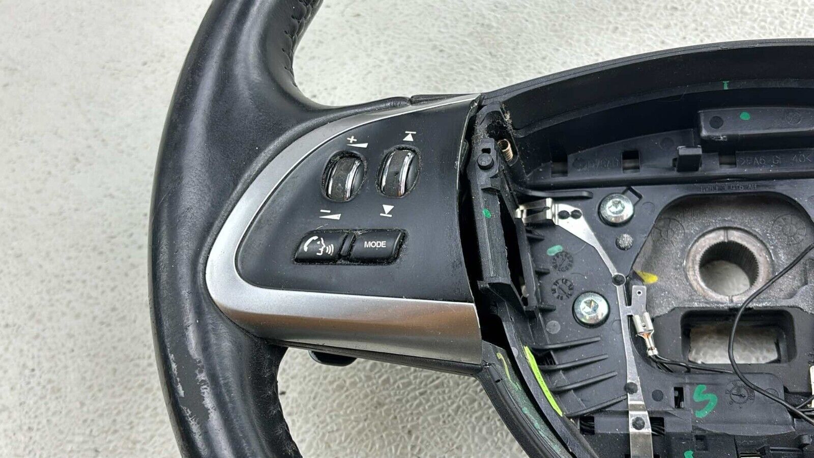 11-15 Jaguar X250 Xf Steering Wheel W/ Paddle Shifters Black Oem