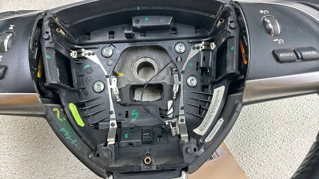 11-15 Jaguar X250 Xf Steering Wheel W/ Paddle Shifters Black Oem