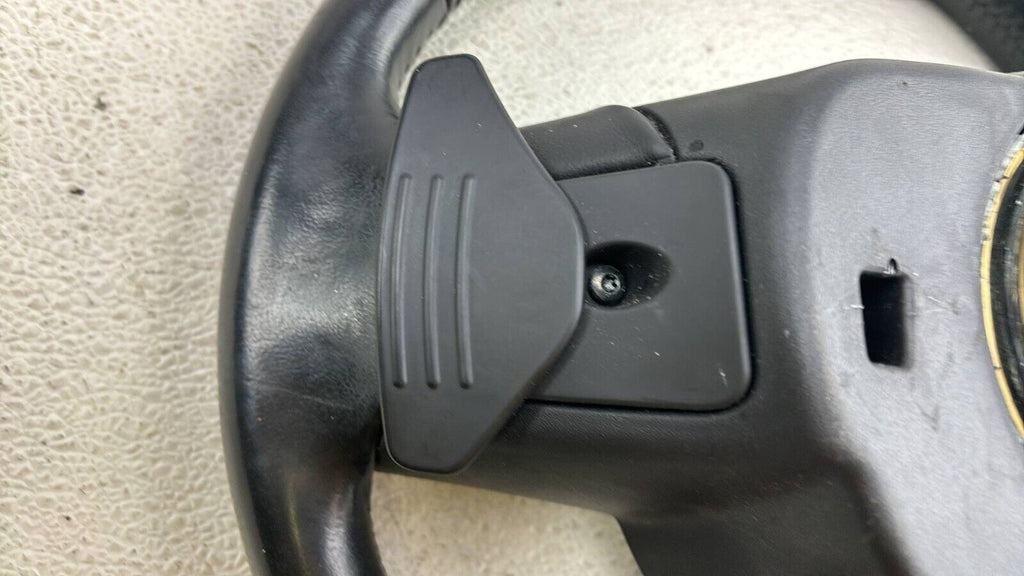 11-15 Jaguar X250 Xf Steering Wheel W/ Paddle Shifters Black Oem