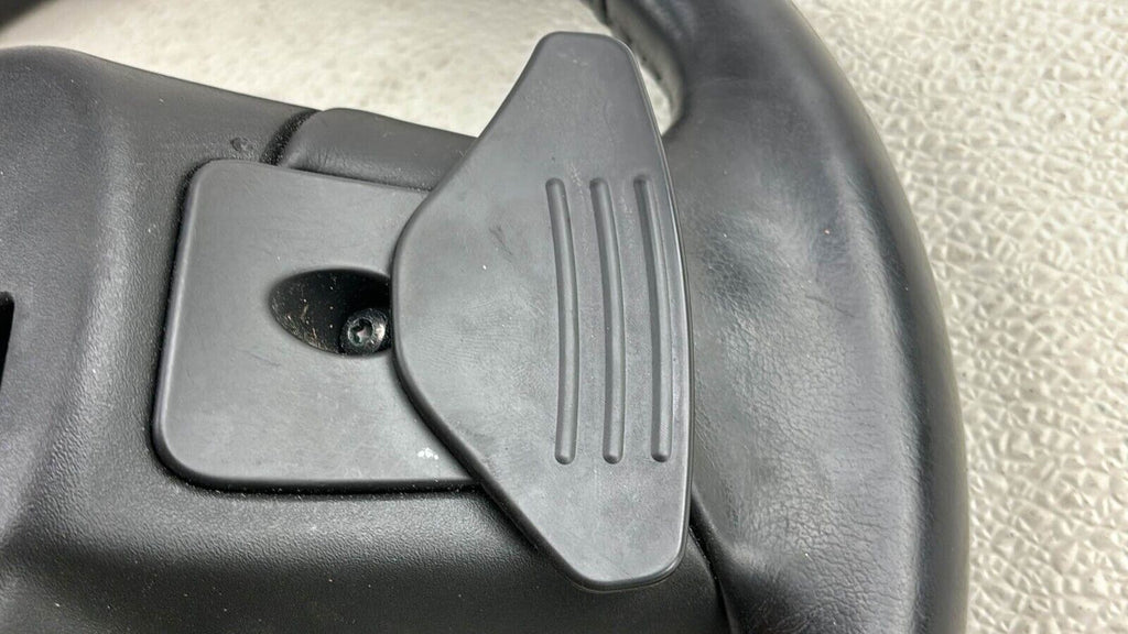 11-15 Jaguar X250 Xf Steering Wheel W/ Paddle Shifters Black Oem