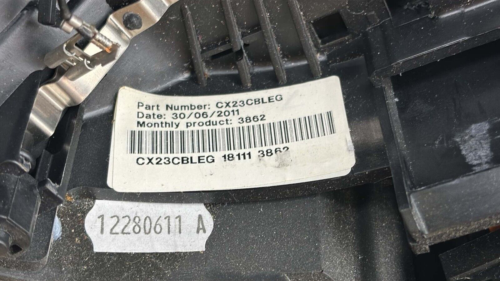 11-15 Jaguar X250 Xf Steering Wheel W/ Paddle Shifters Black Oem