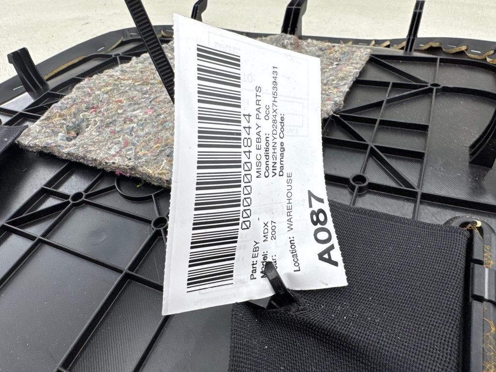 07-09 Acura Mdx Front Right Or Left Seat Back Panel Trim Cover Oem Black