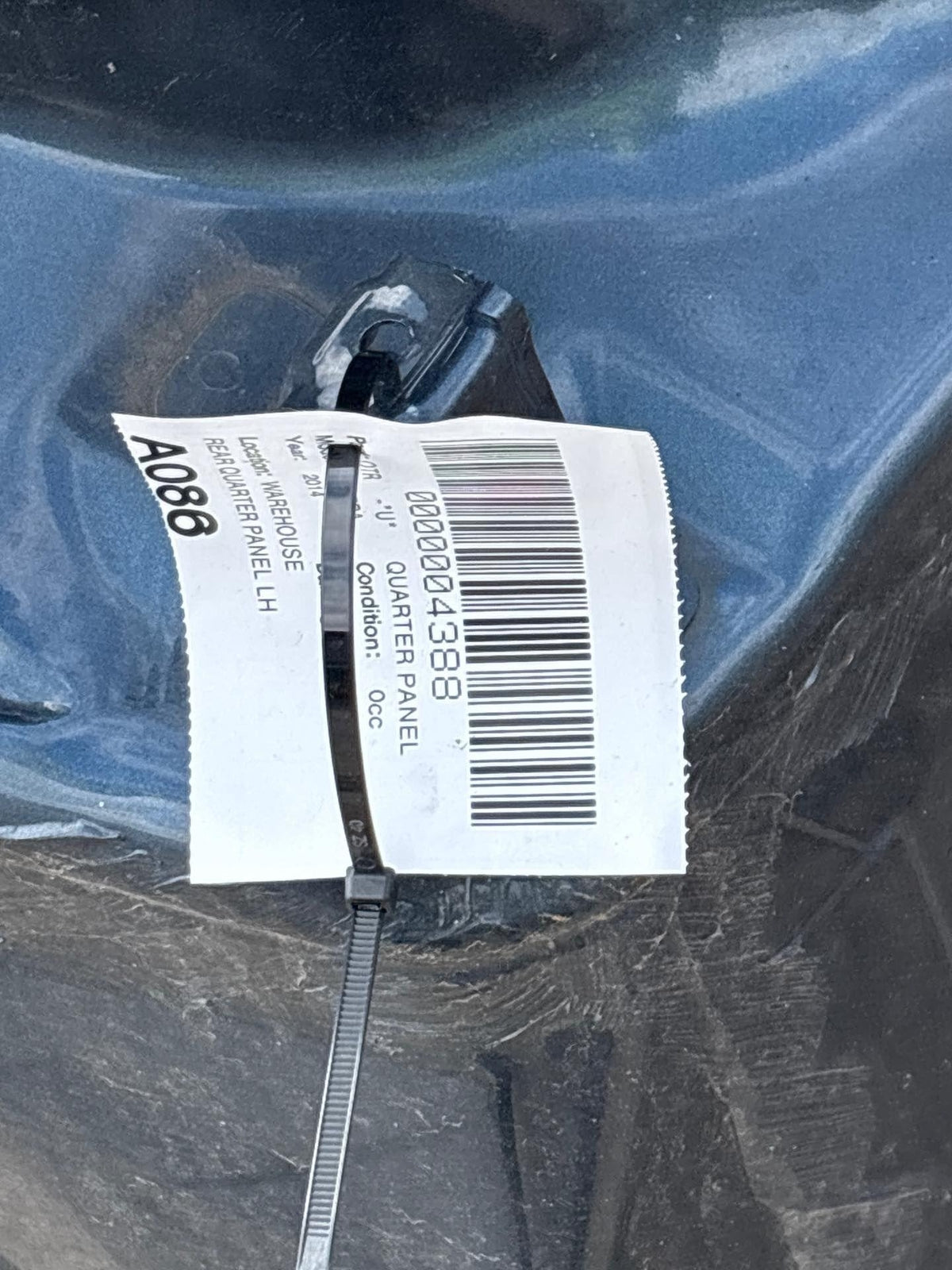 13-19 NISSAN SENTRA REAR LEFT QUARTER PANEL Graphite Blue OEM