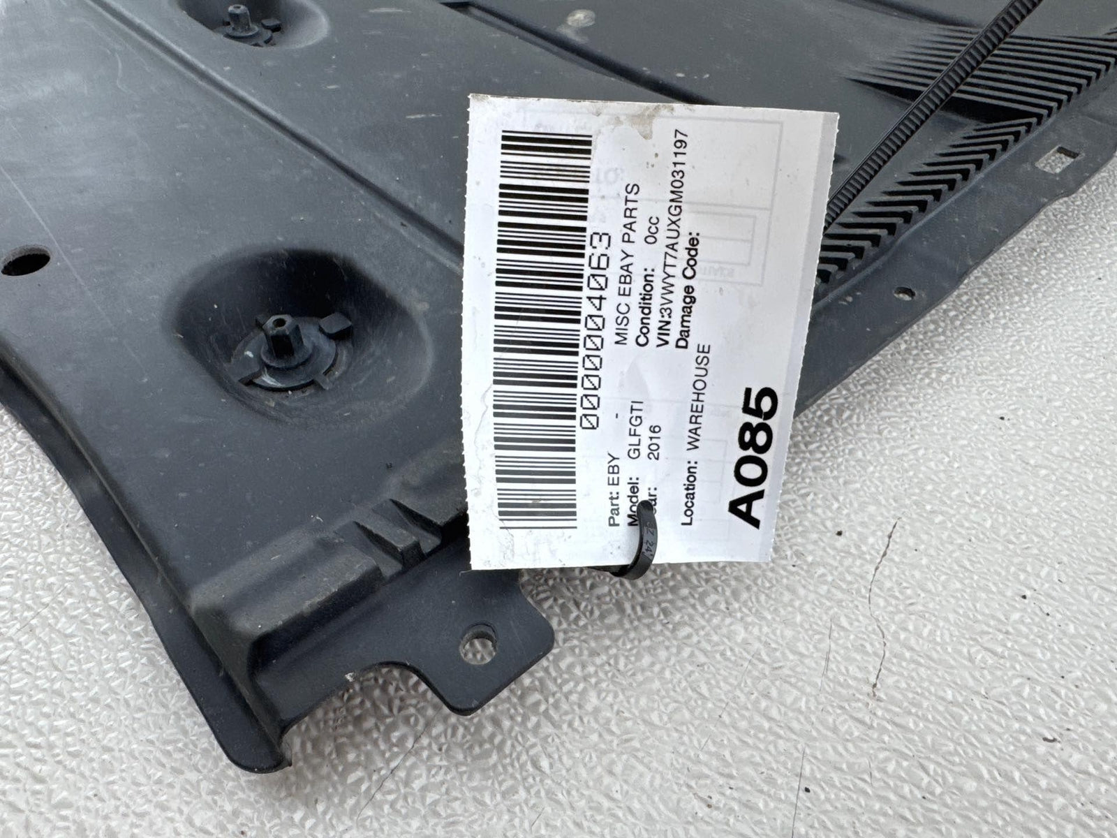 15-20 Volkswagen Golf Gti Rear Left Underbody Trim Cover 5Q0825271A