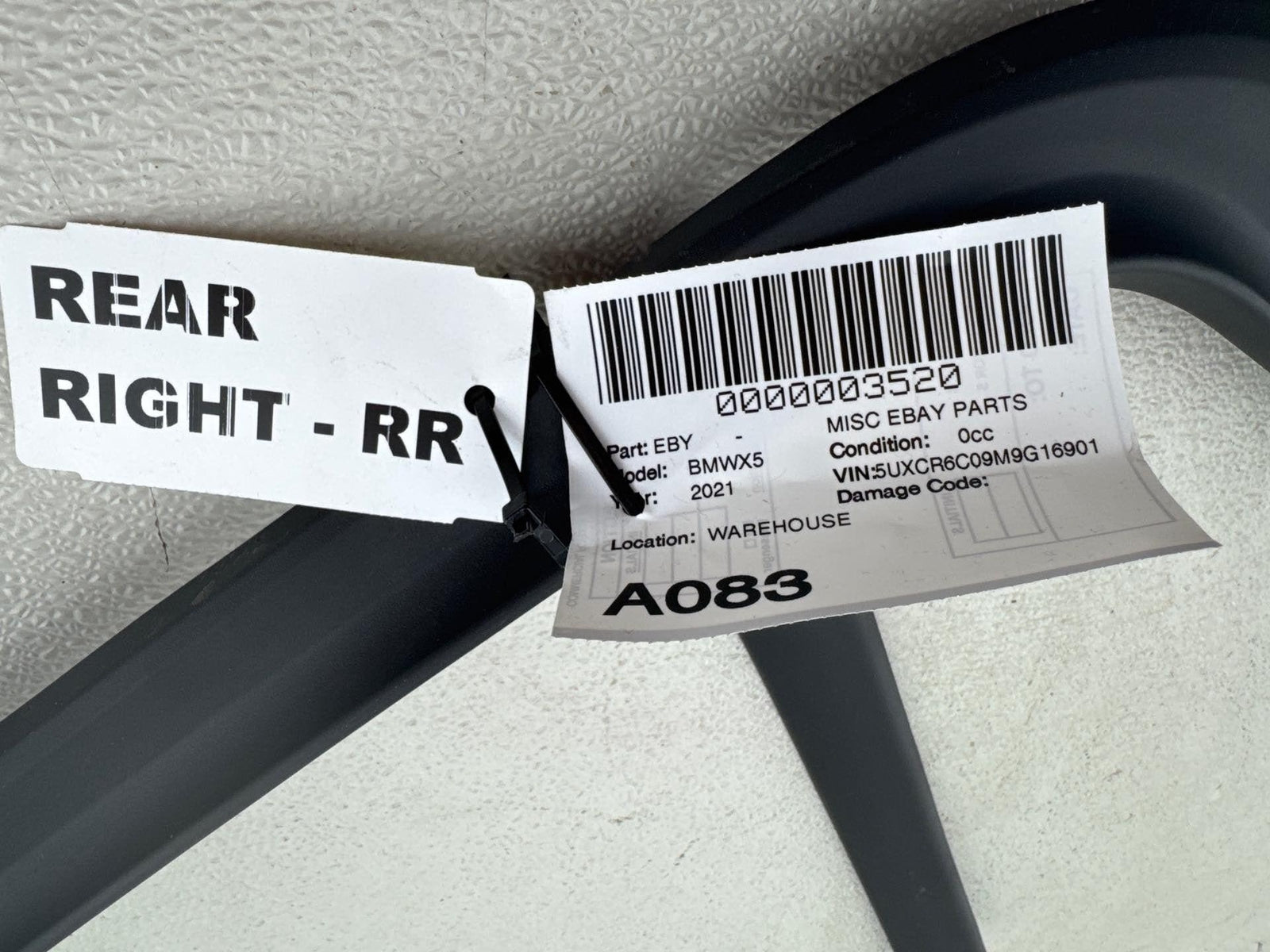 19-25 Bmw X5 G05 Rear Right Passenger Side Door Window Frame Trim Panel Oem Rh