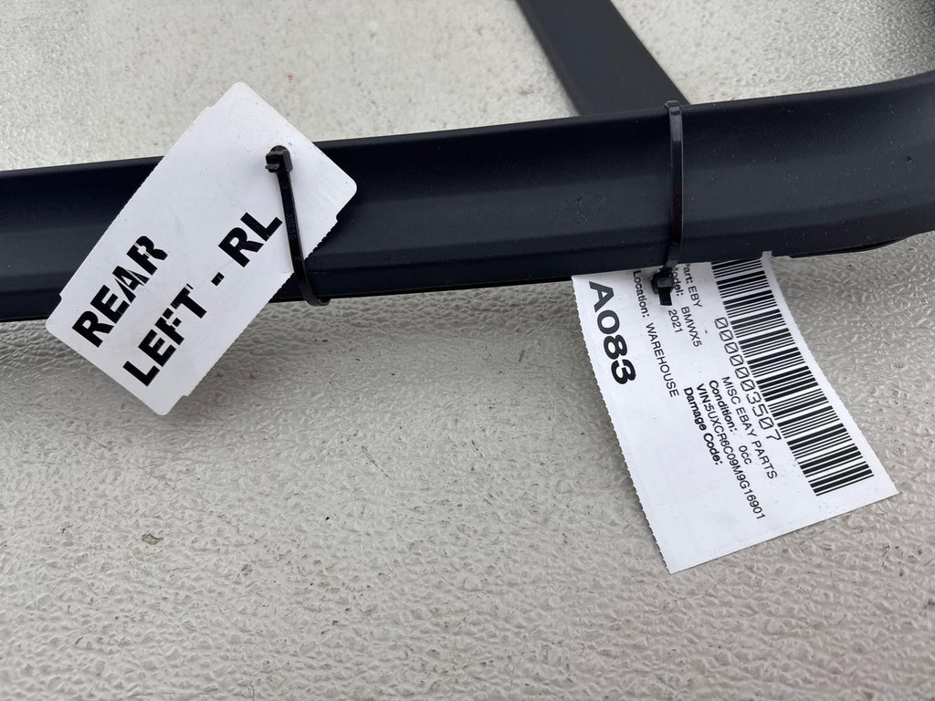 19-25 Bmw X5 Left Rear Door Upper Trim Panel  Assy Oem