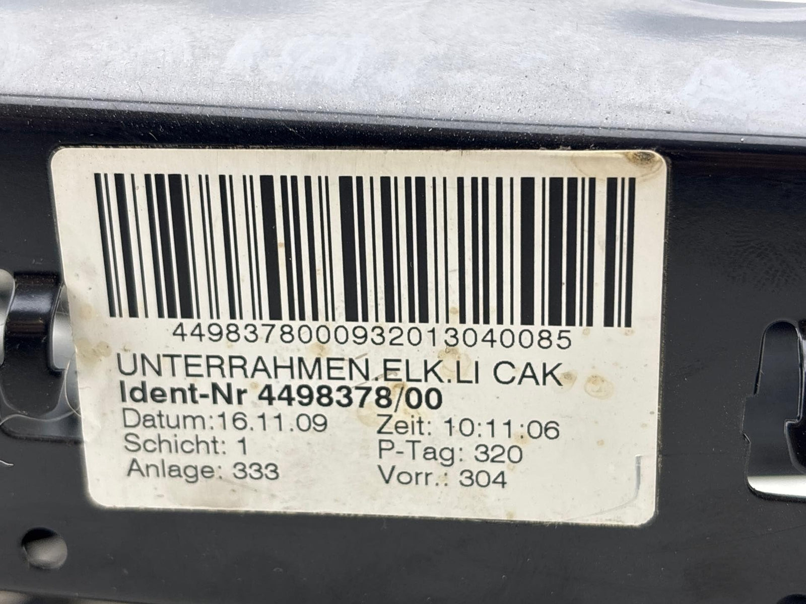 08-10 Bmw 353I Front Left Lower Seat Track Frame Rail Oem