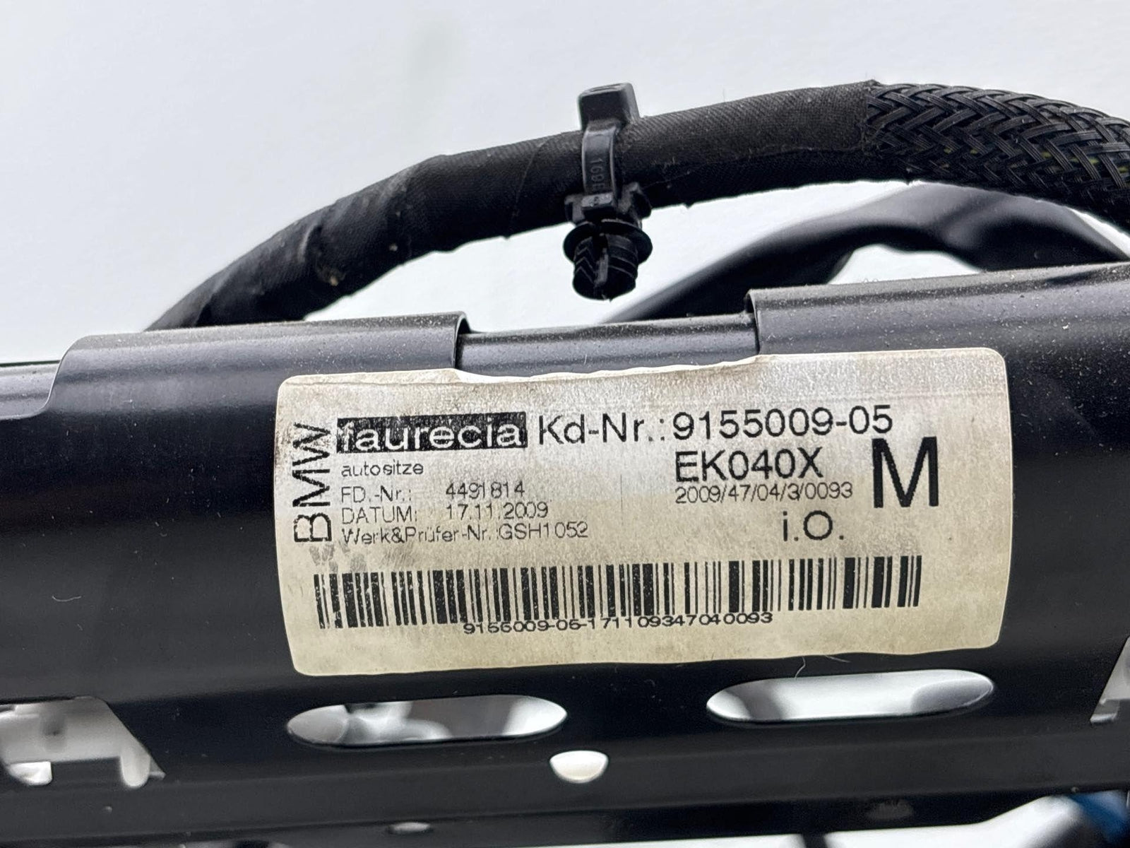 08-10 Bmw 353I Front Left Lower Seat Track Frame Rail Oem