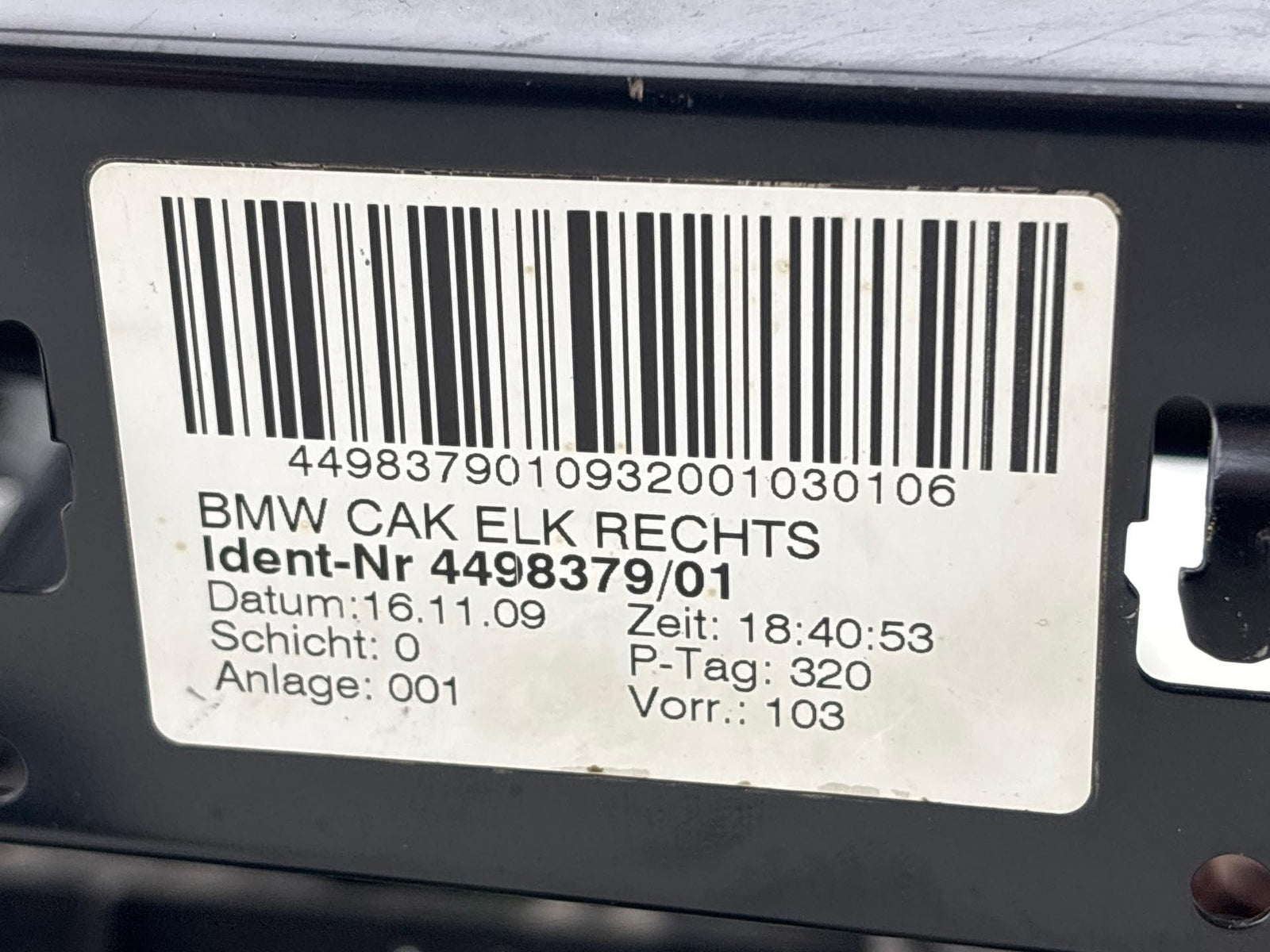 08-10 Bmw 353I Front Right Lower Seat Track Frame Rail Oem