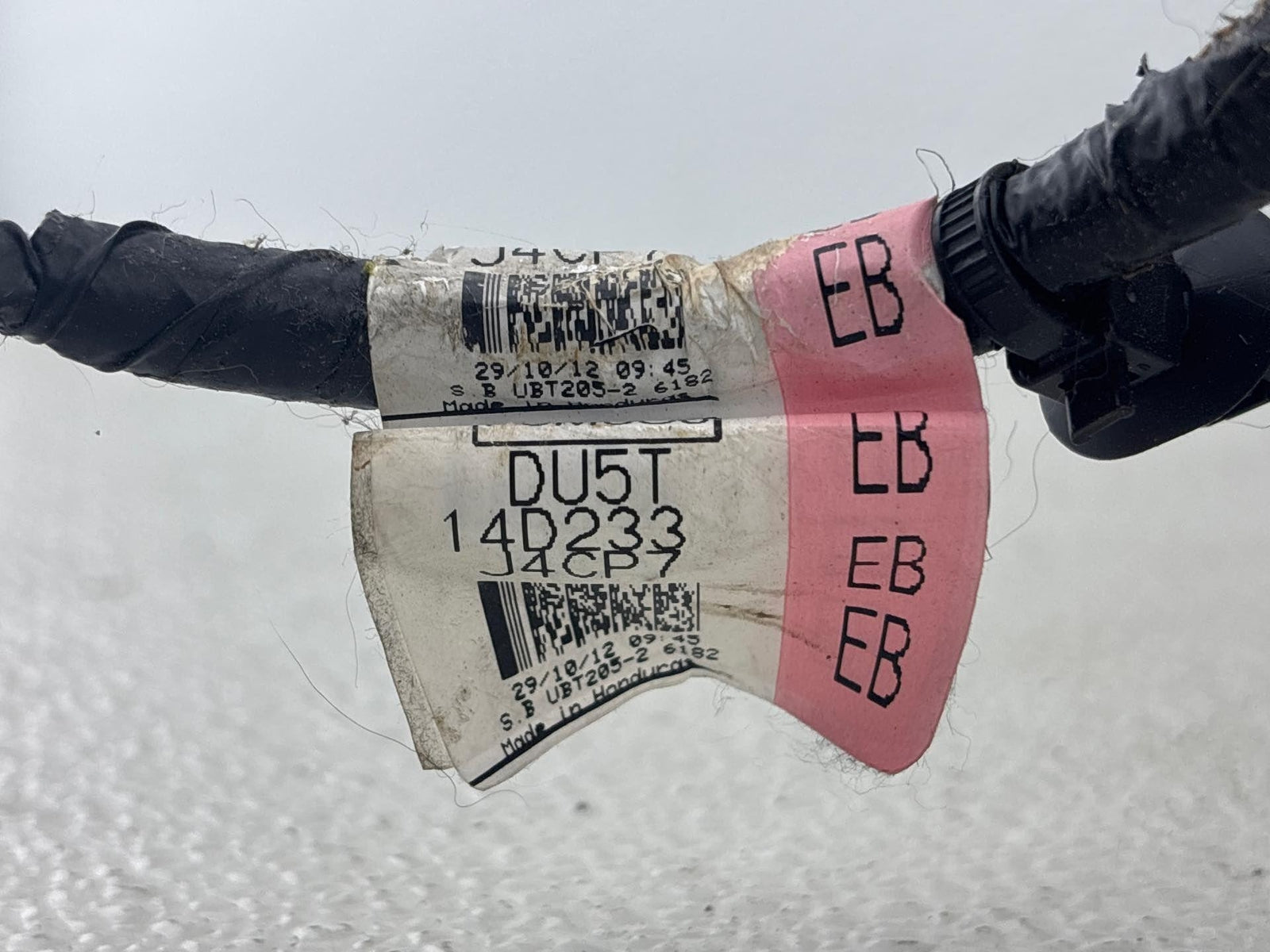 14-16 Lincoln Mkz Front Right Passenger Side Seat Backrest Red Stitch Oem