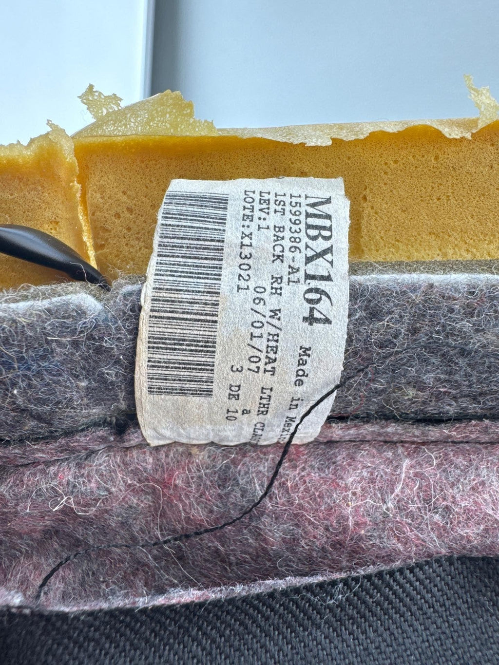 07-12 Mercedes X164 Gl450 Gl550 Seat Cushion Top Upper Front Left Driver Oem