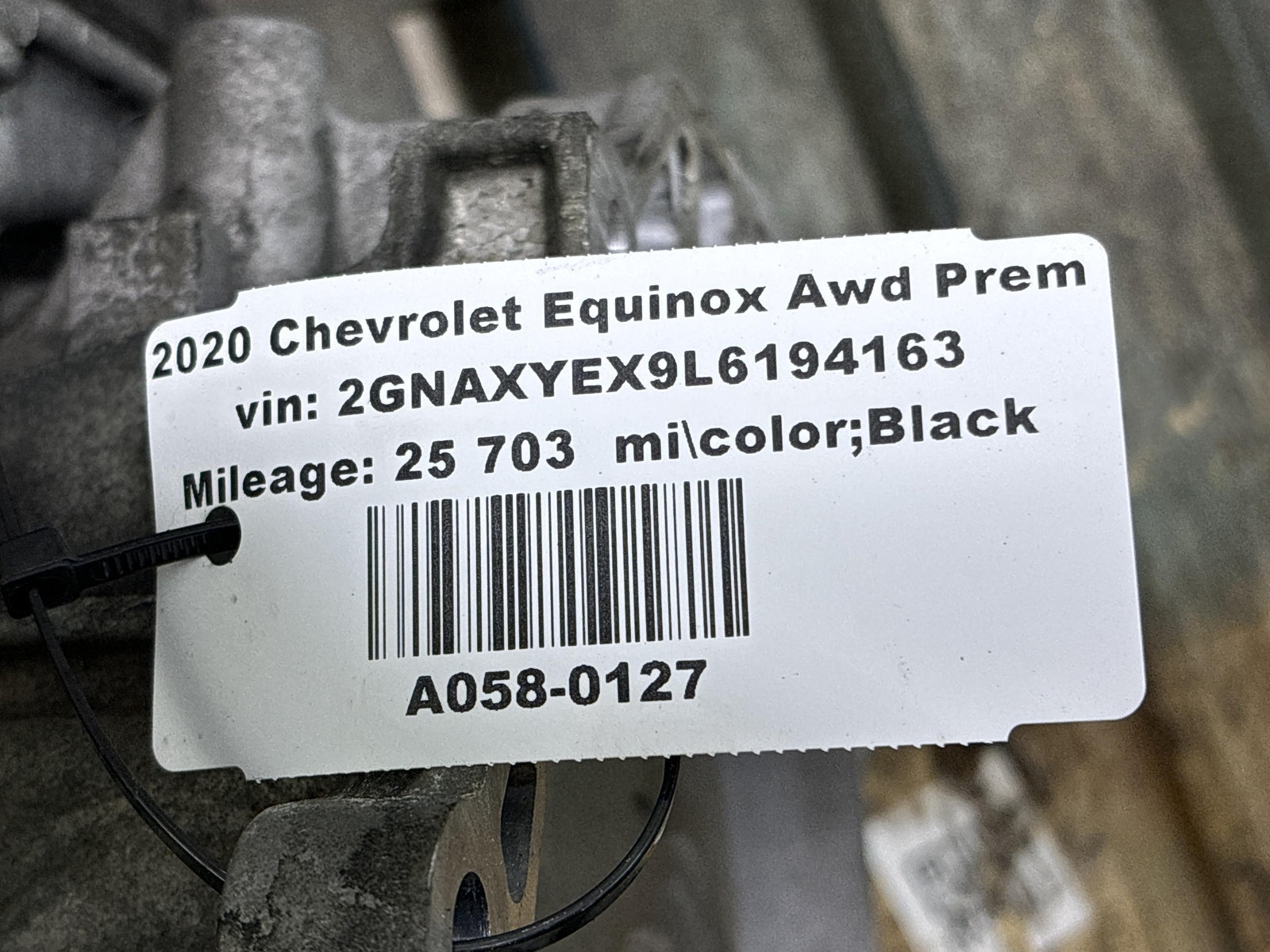 20 Chevrolet Equinox Transmission Assembly At Awd 2.0L