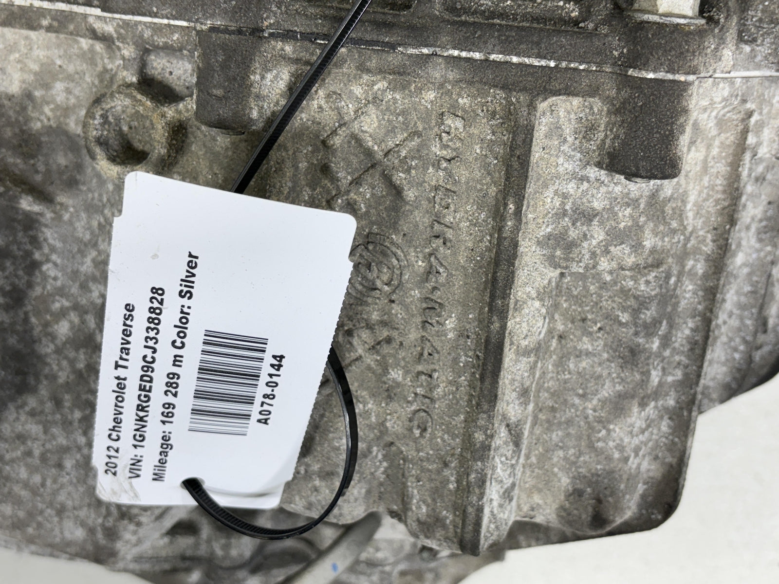 12 CHEVROLET TRAVERSE TRANSMISSION ASSEMBLY AT FWD