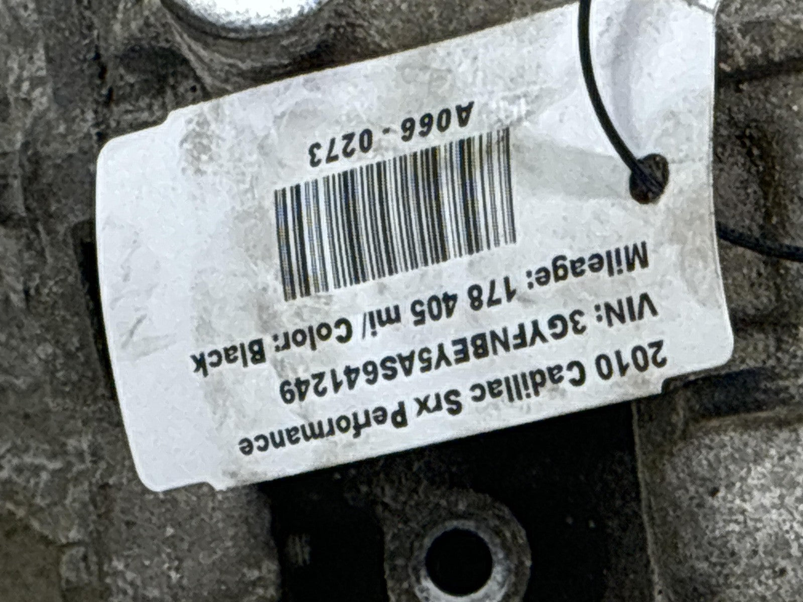 10 CADILLAC SRX TRANSMISSION ASSEMBLY AT FWD